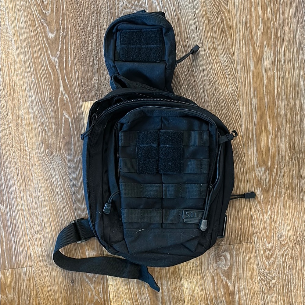 5.11 Tactical Black sling pack with Durable Design TCC EUC